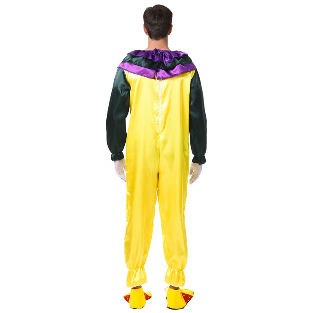 Horror Clown Jumpsuit Herren Kostüm "Grimmface" MIESEPETER®