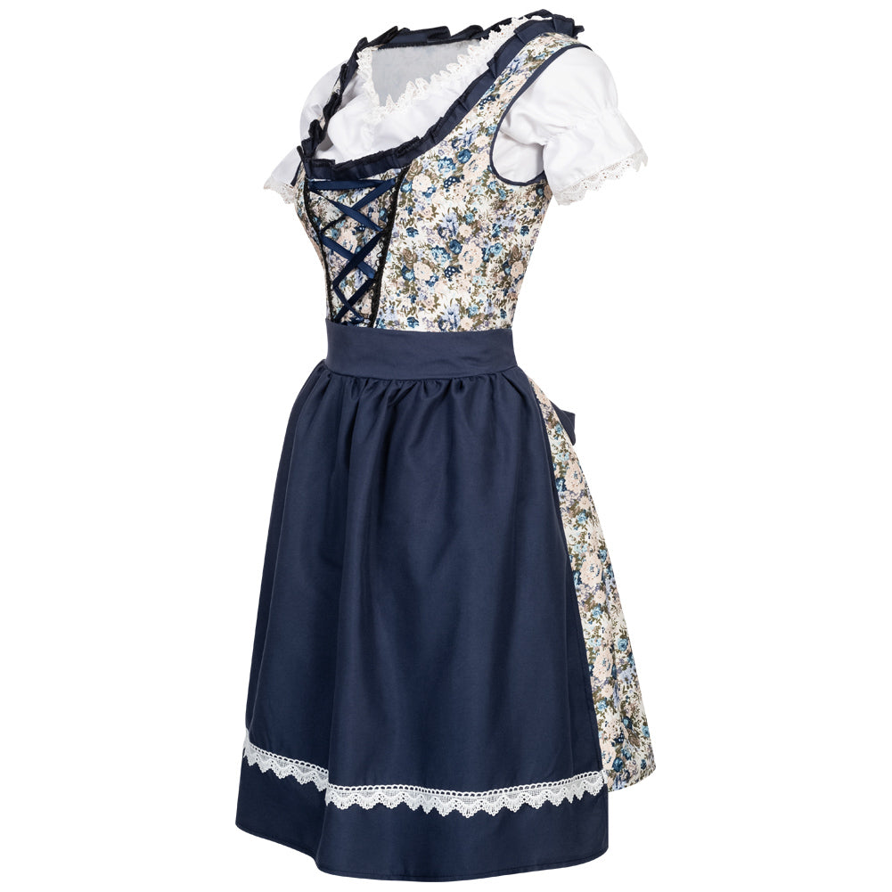 Dirndl Damen Oktoberfest-Kostüm MIESEPETER® blau