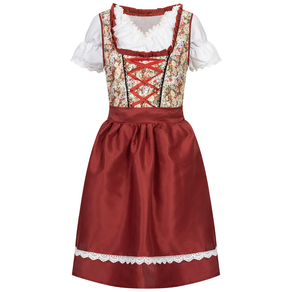 Dirndl Damen Oktoberfest-Kostüm MIESEPETER® weinrot
