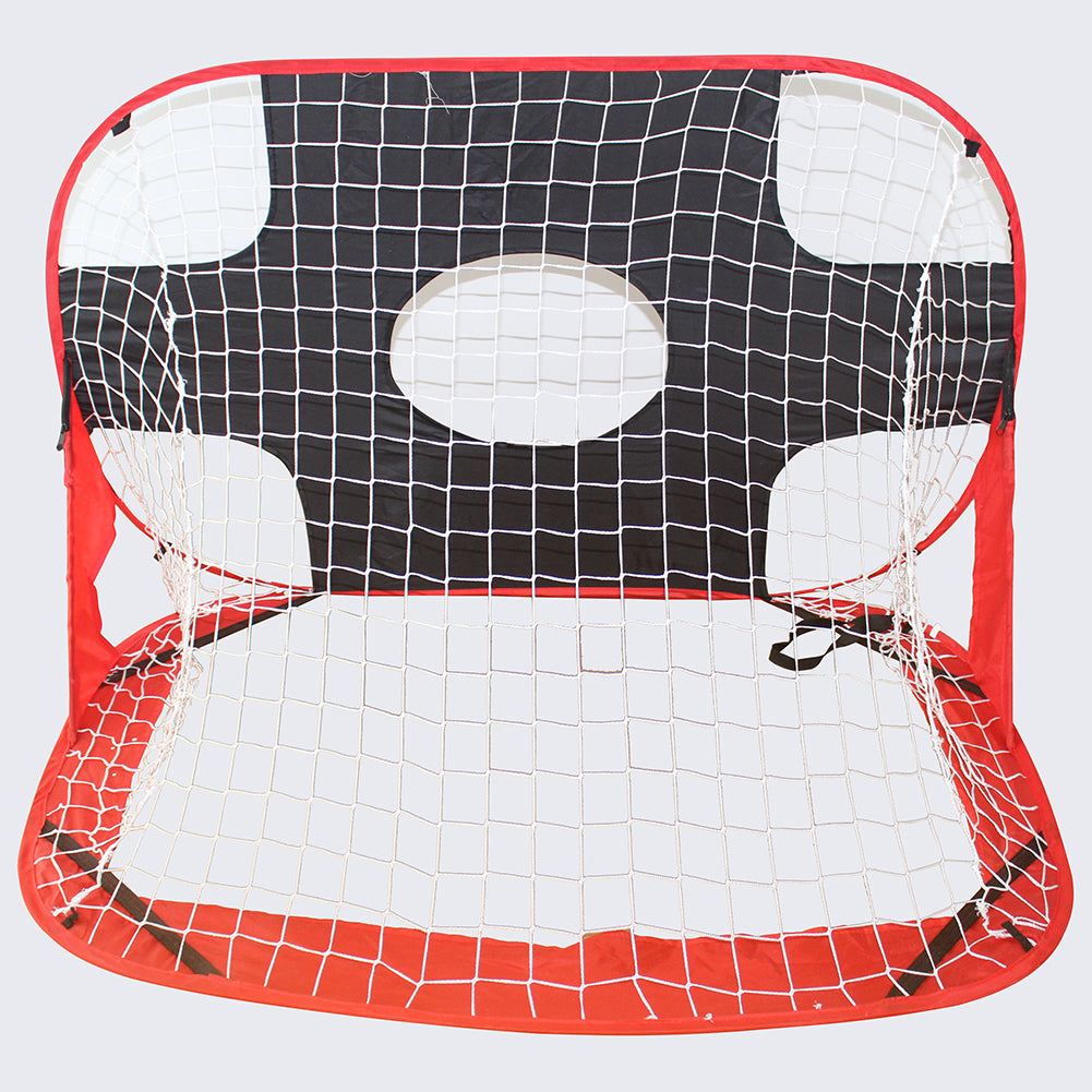 MUWO Pop Up Indoor Outdoor Fußballtor mit Torwand