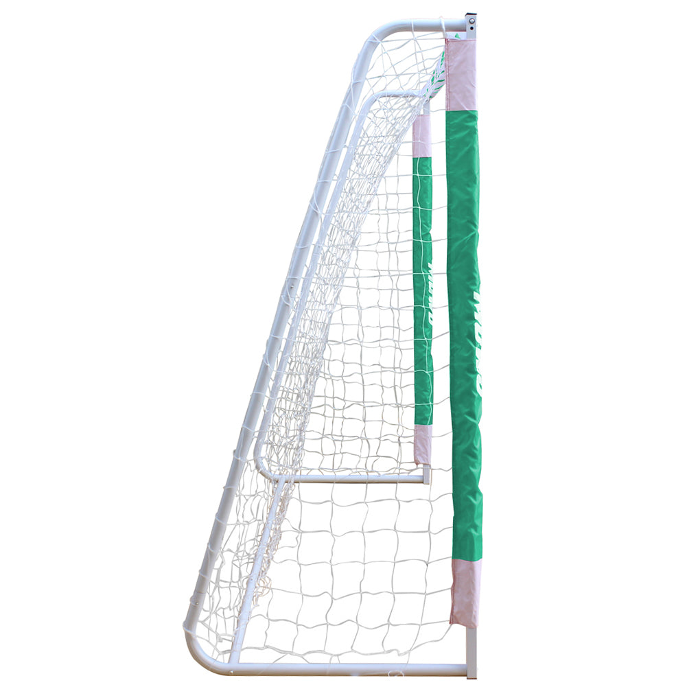 MUWO großes Fußballtor aus Stahl 3 x 2 m grün/weiß