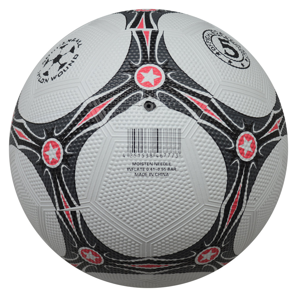 MUWO "Topscorer" Gummi-Fußball weiß rot