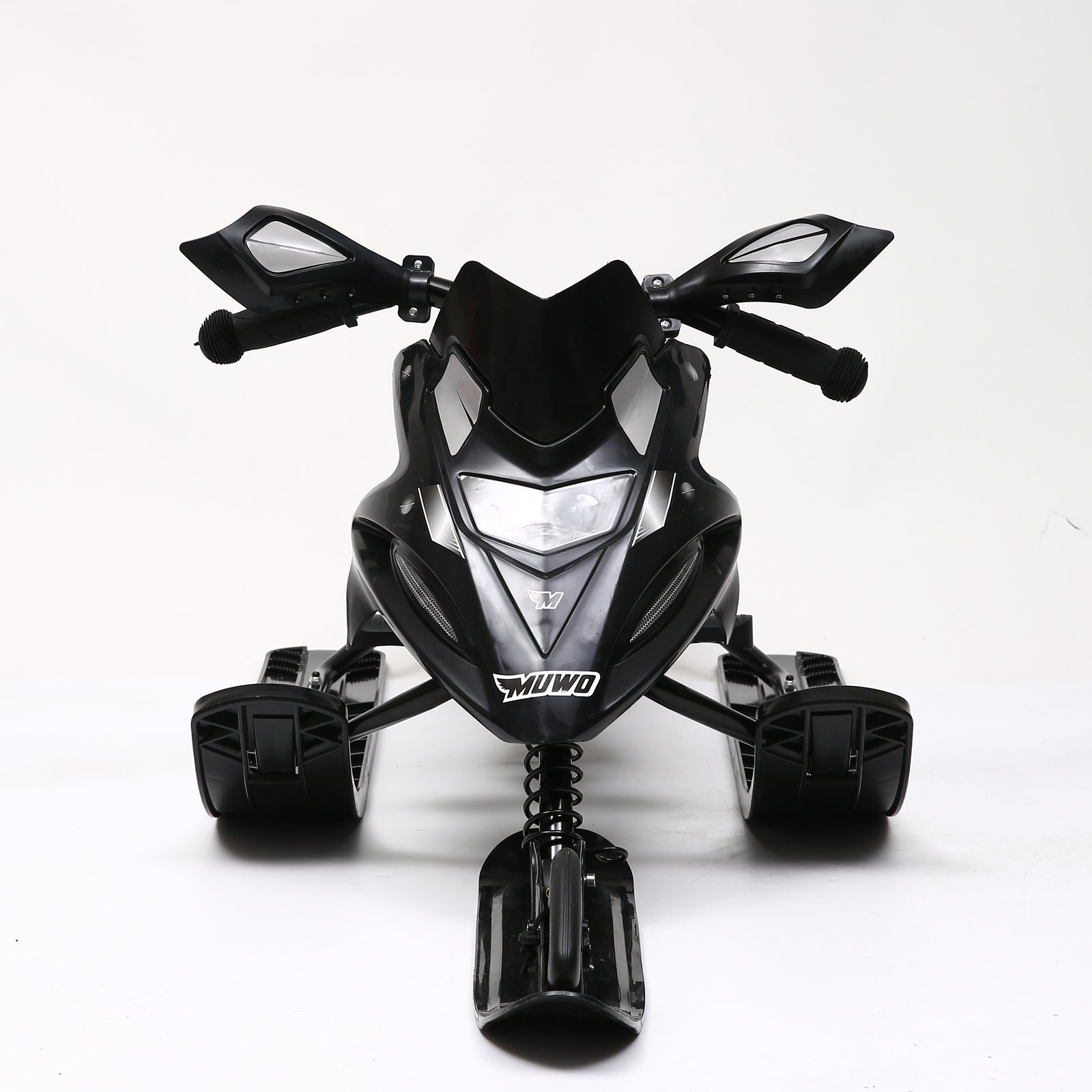 MUWO "Snowglider" Kinder Lenkschlitten schwarz