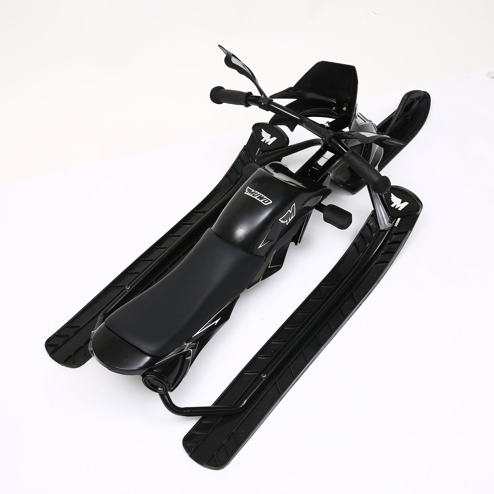 MUWO "Snowglider" Kinder Lenkschlitten schwarz