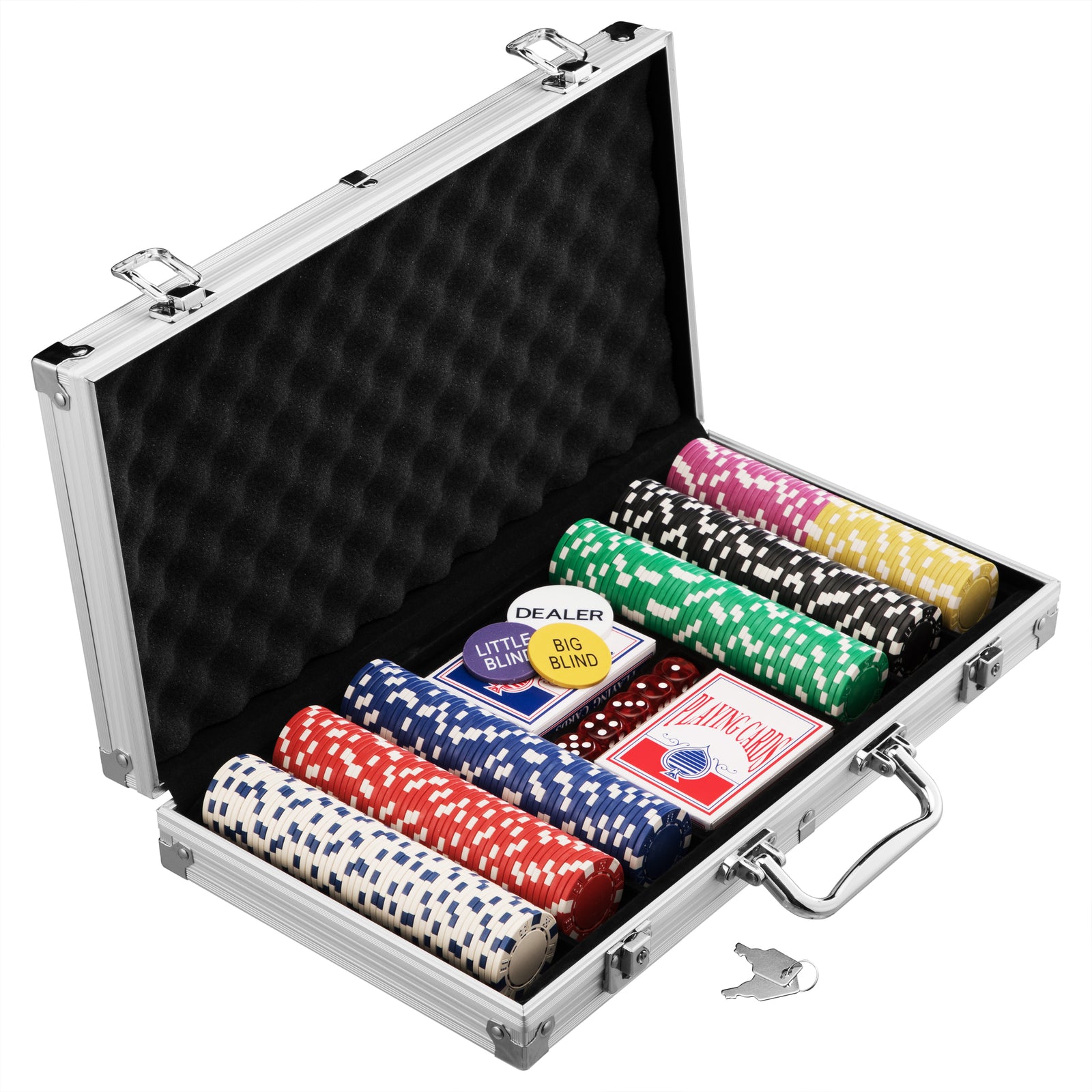 MUWO "All In" Pokerkoffer-Set mit 300 Chips
