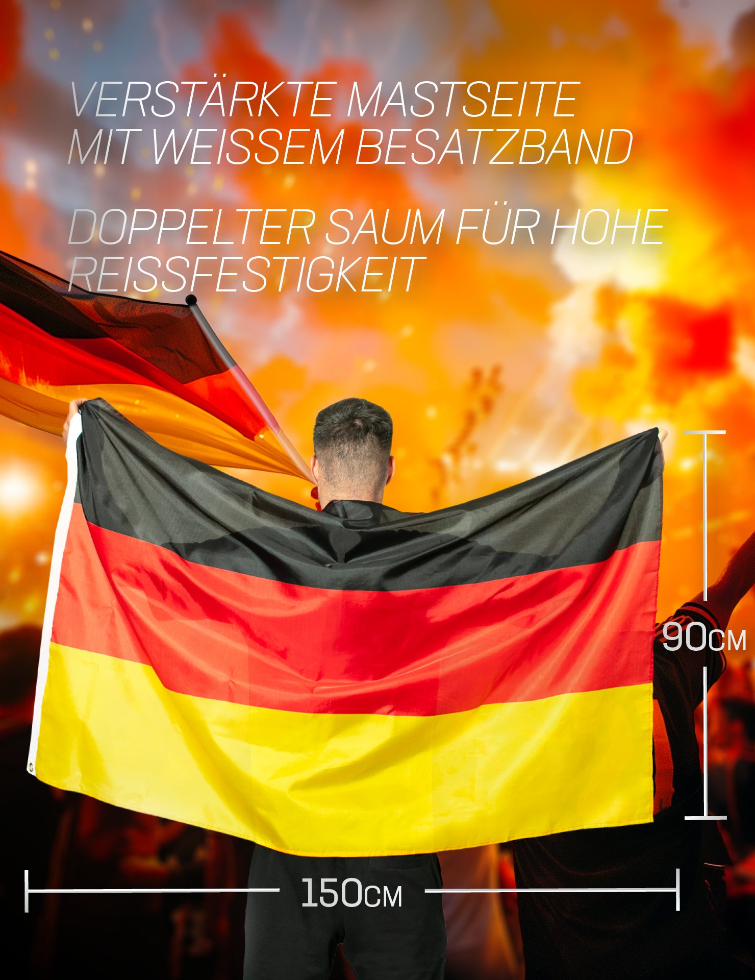 Germania Bandiera MUWO "Nations Together" 90x150 cm
