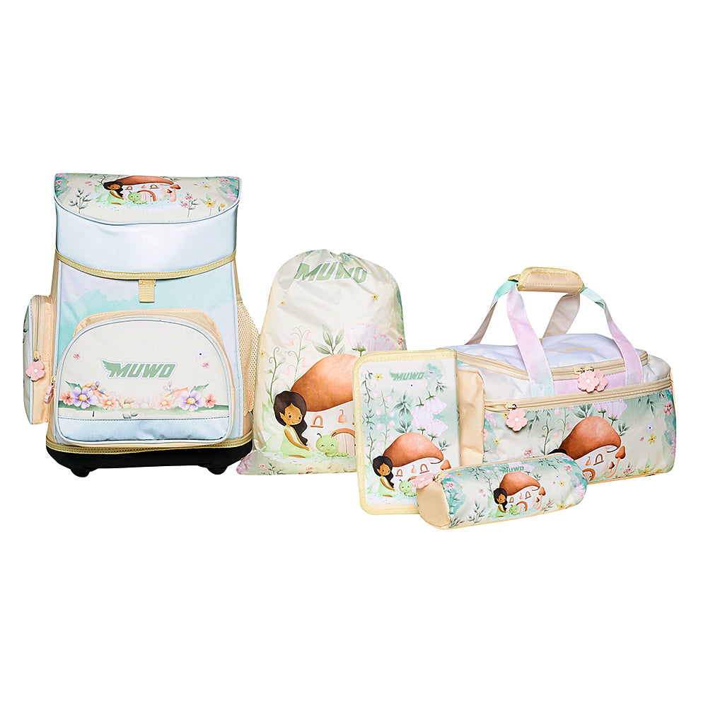 MUWO "Lil Fairy" Kinder Schulranzen Set 5tlg.