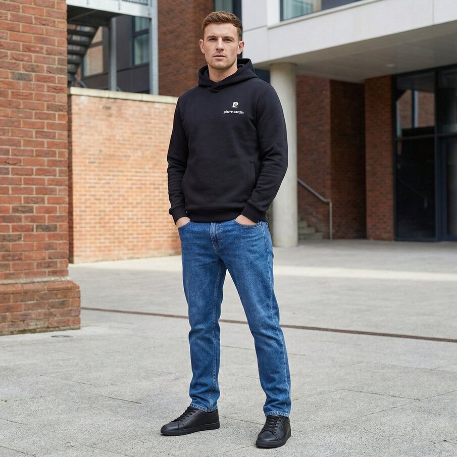 Pierre Cardin Hoodie Herren Kapuzen Sweatshirt O103219-001-B000