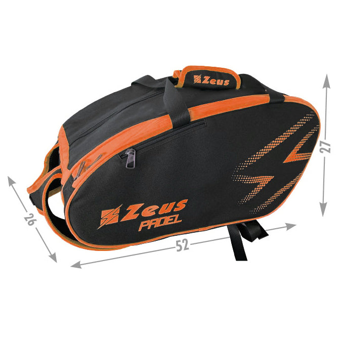 Zeus Padel Bag Padelschläger Tasche schwarz orange