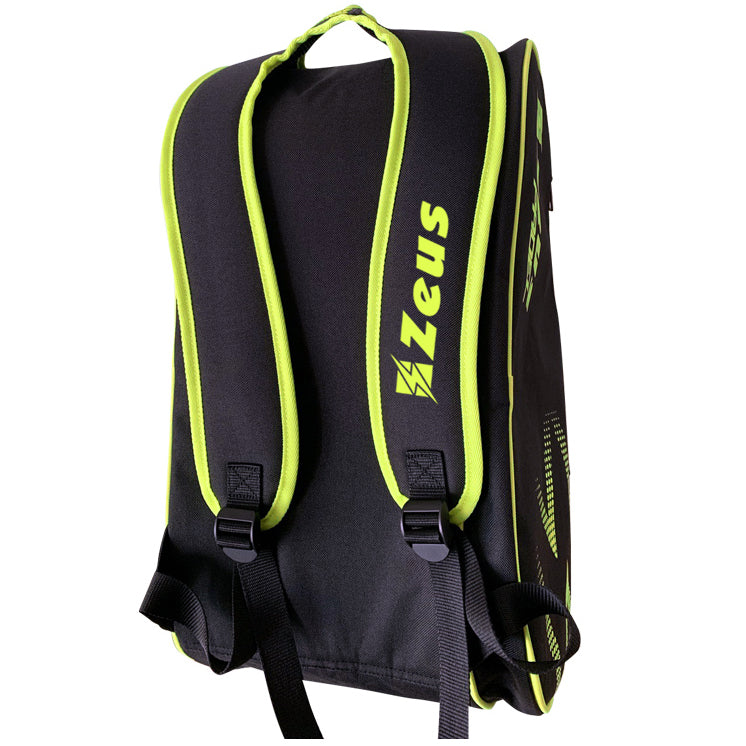 Zeus Padel Bag Padelschläger Tasche schwarz neongelb