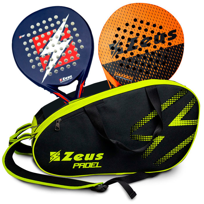 Zeus Padel Bag Padelschläger Tasche schwarz neongelb