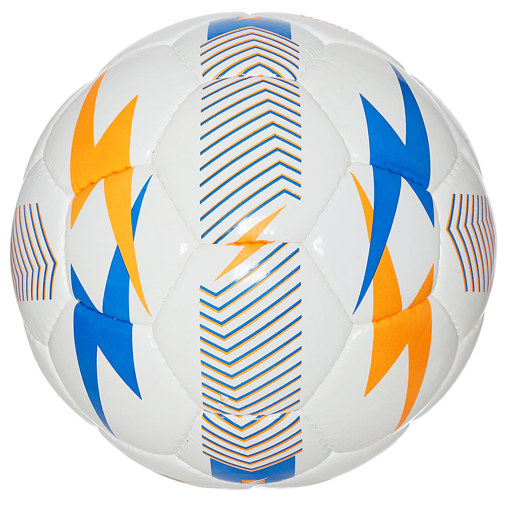 Zeus Pallone Tuono Pallone da calcio bianco royal blue