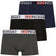 Geographical Norway Herren Boxershorts 3er-Pack Pack-3-Tricolor-White – XL