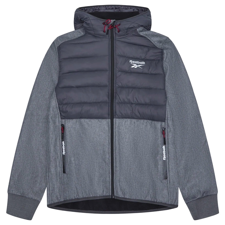 Reebok Mixed Hybrid Herren Outdoor Jacke RBO15620-Ice-Grey