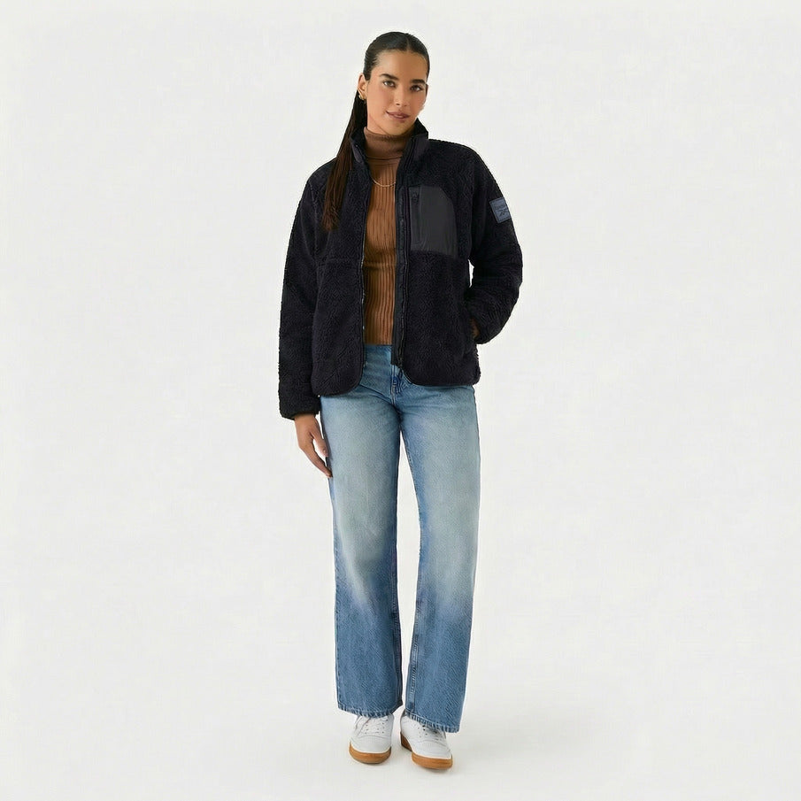 Reebok Double Monkey Fleece Damen Jacke RBO21460-Black