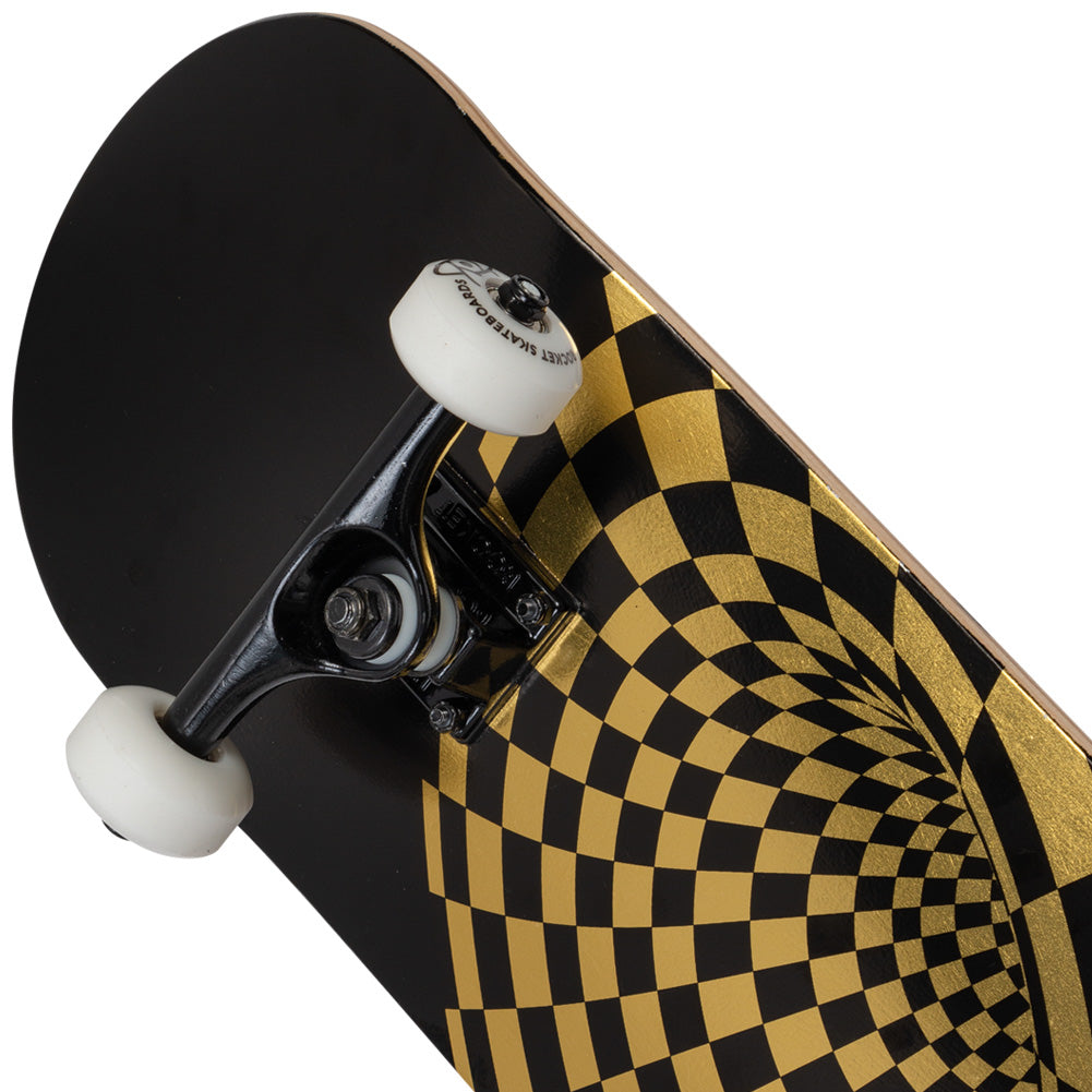 Rocket Vortex Foil Gold 8" Skateboard RKT-COM-1553