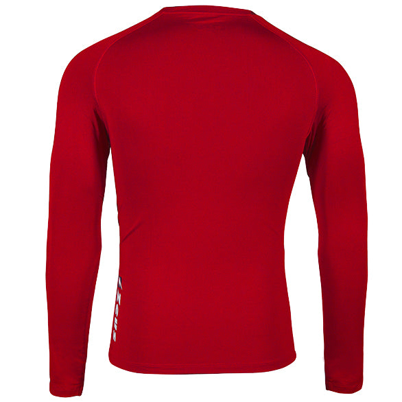 Zeus Fisiko Baselayer Maglietta aderente a maniche lunghe rosso