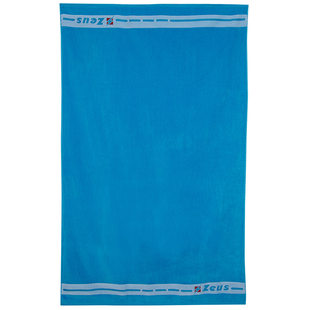 Zeus Asciugamano di cotone 155 x 100 cm blu