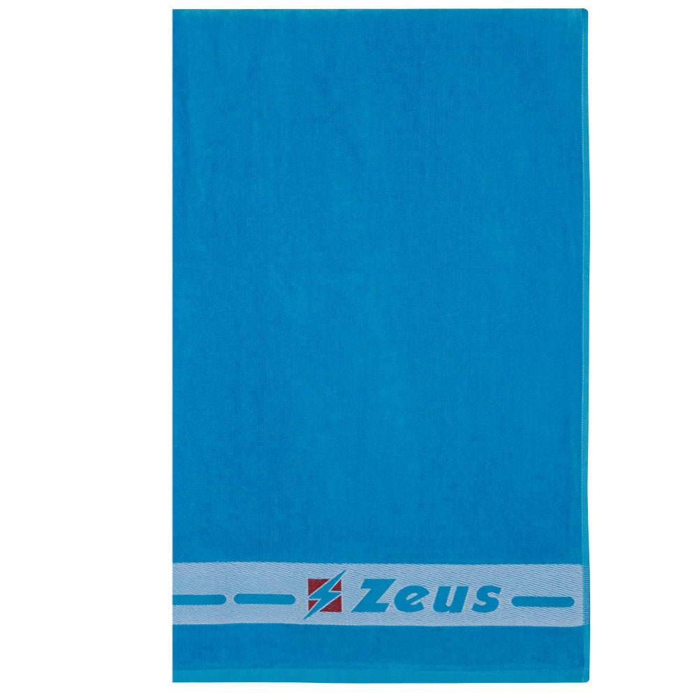 Zeus Asciugamano di cotone 155 x 100 cm blu