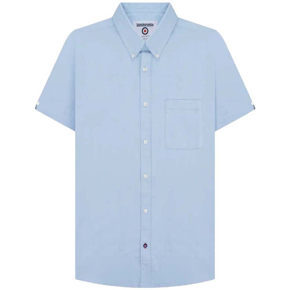 Lambretta Oxford Herren Kurzarm Hemd RWIS1459-SKY