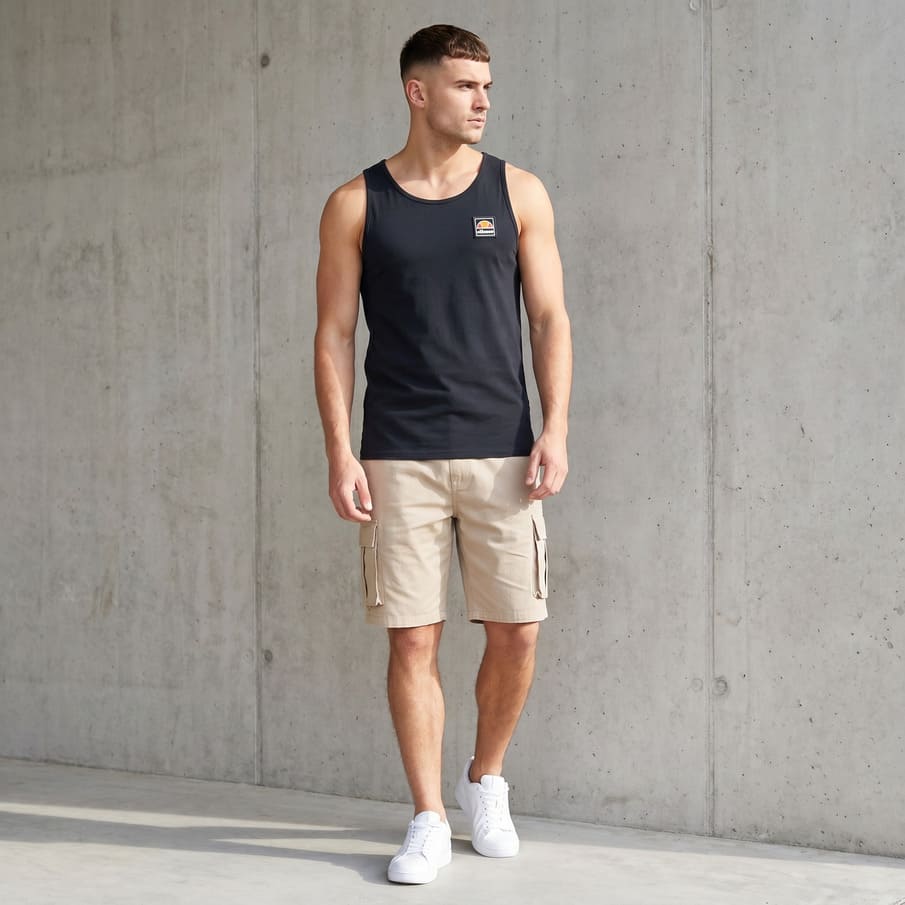 ellesse Applique Logo Herren Tank Top Shirt SBL18957-011