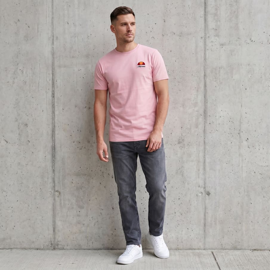 ellesse 3D Silicone Logo Herren T-Shirt SBL18978-814