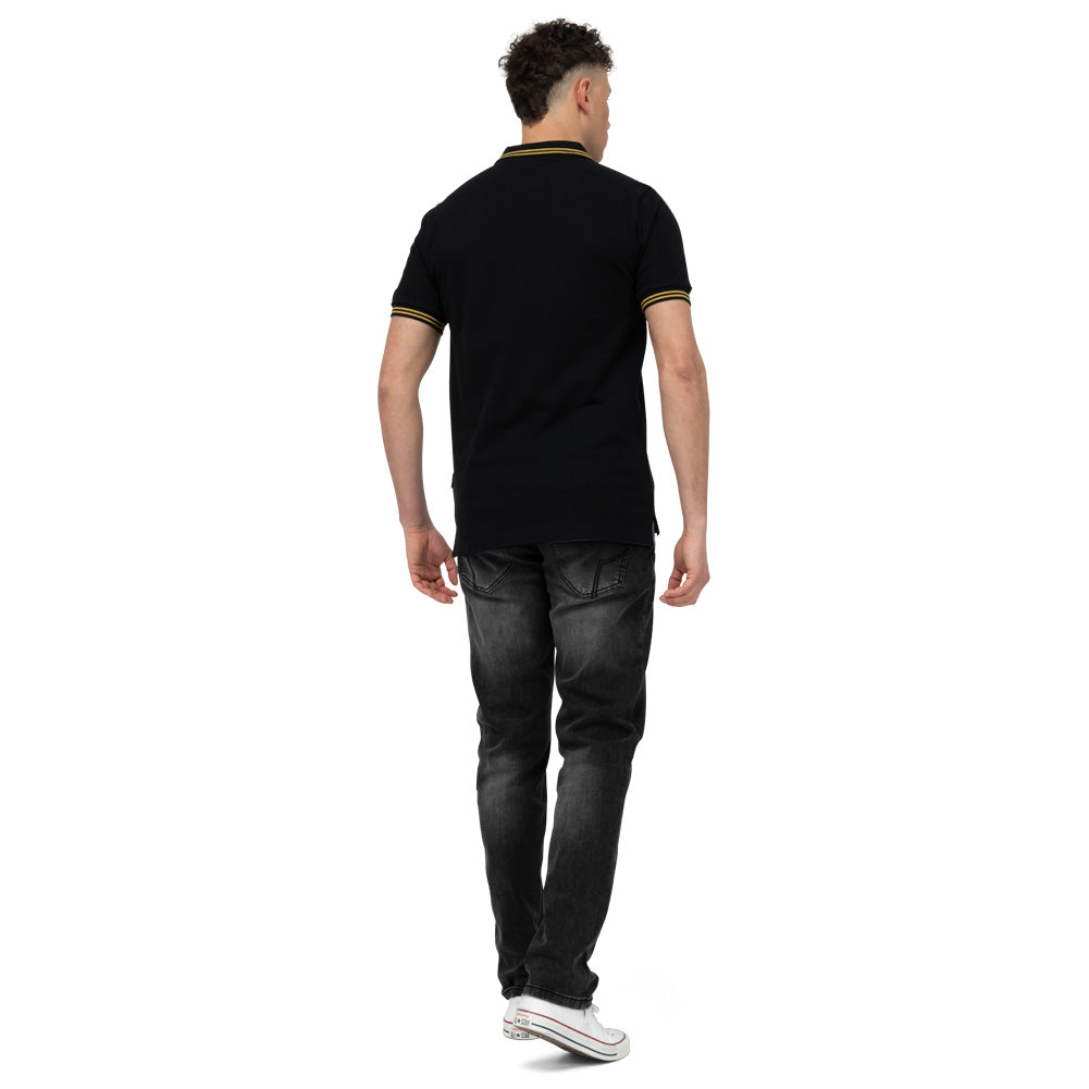 ellesse Dioran Twin Tipped Herren Polo-Shirt SBS22445-BLACK/GOLD