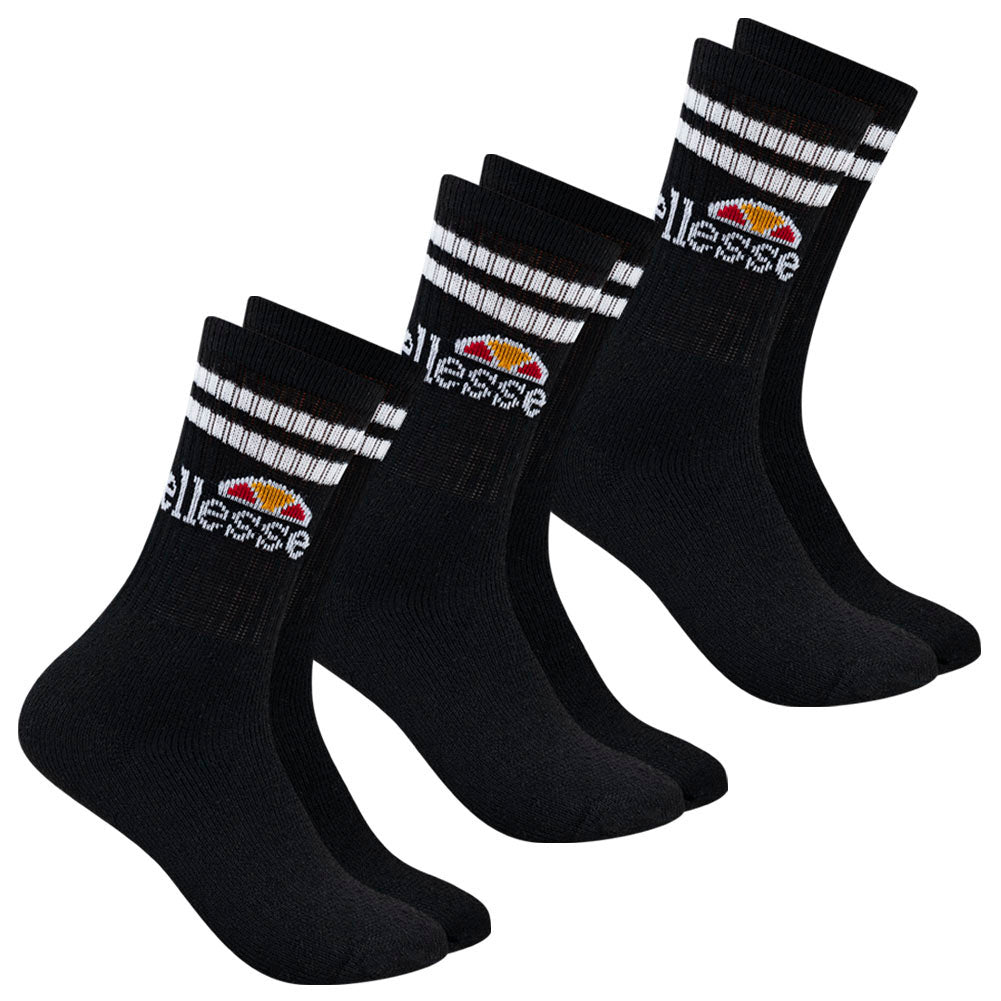ellesse Vulloni Unisex Socken 3 Paar schwarz SBSA3955-BLACK