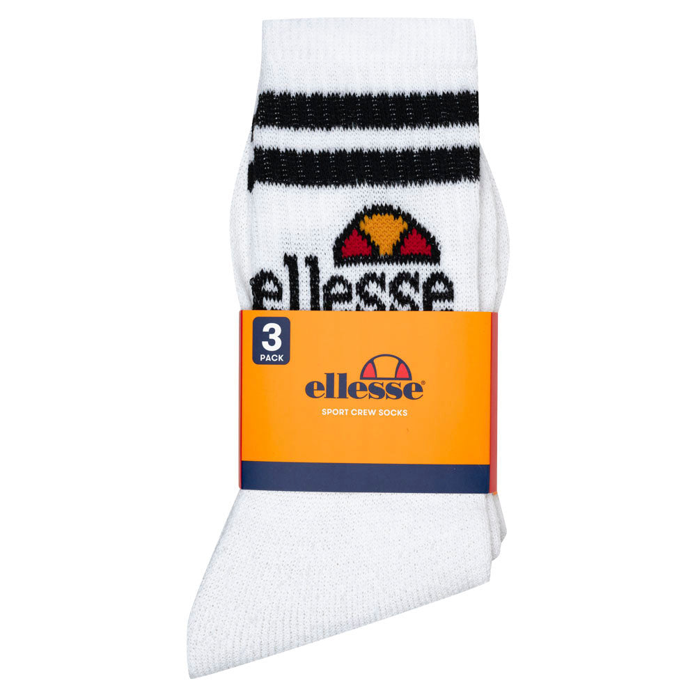 ellesse Vulloni Unisex Socken 3 Paar weiß SBSA3955-WHITE