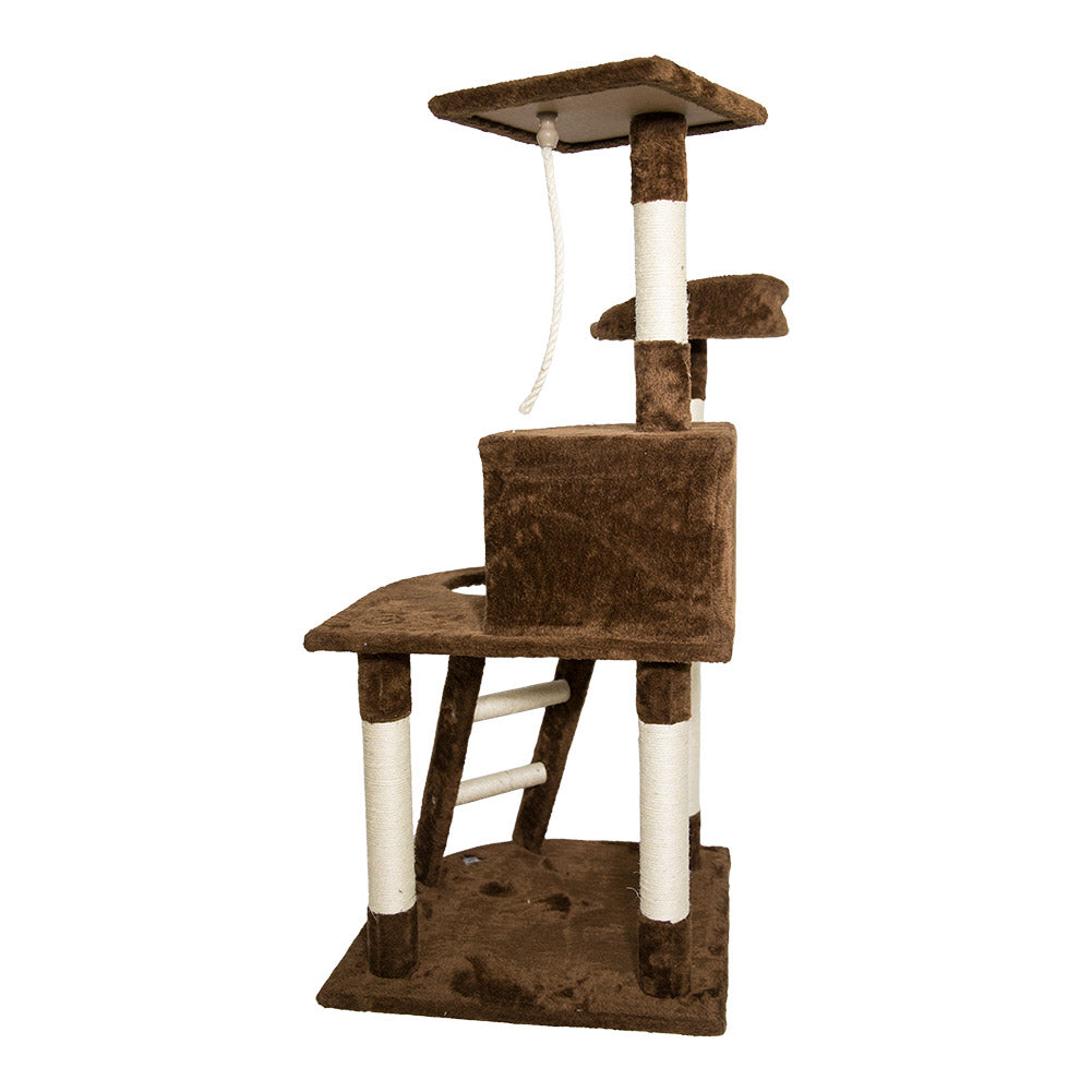 SPOCADO "Rovers" Kratzbaum für Katzen 120 x 55 x 55 cm braun