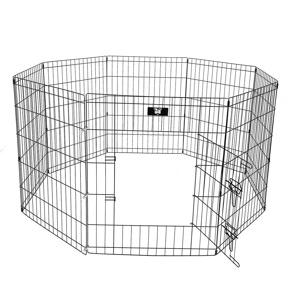 SPOCADO "United" Freilaufgehege 8 tlg. faltbar 76 × 61 cm schwarz