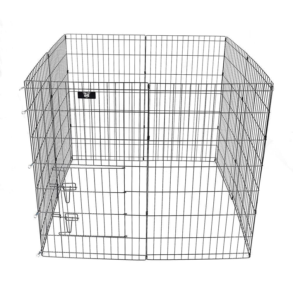 SPOCADO "United" Freilaufgehege 8 tlg. faltbar 107 × 61 cm schwarz