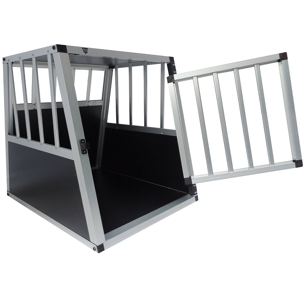SPOCADO "Villa" Hunde Transportbox 69 x 60 x 54 cm schwarz/grau