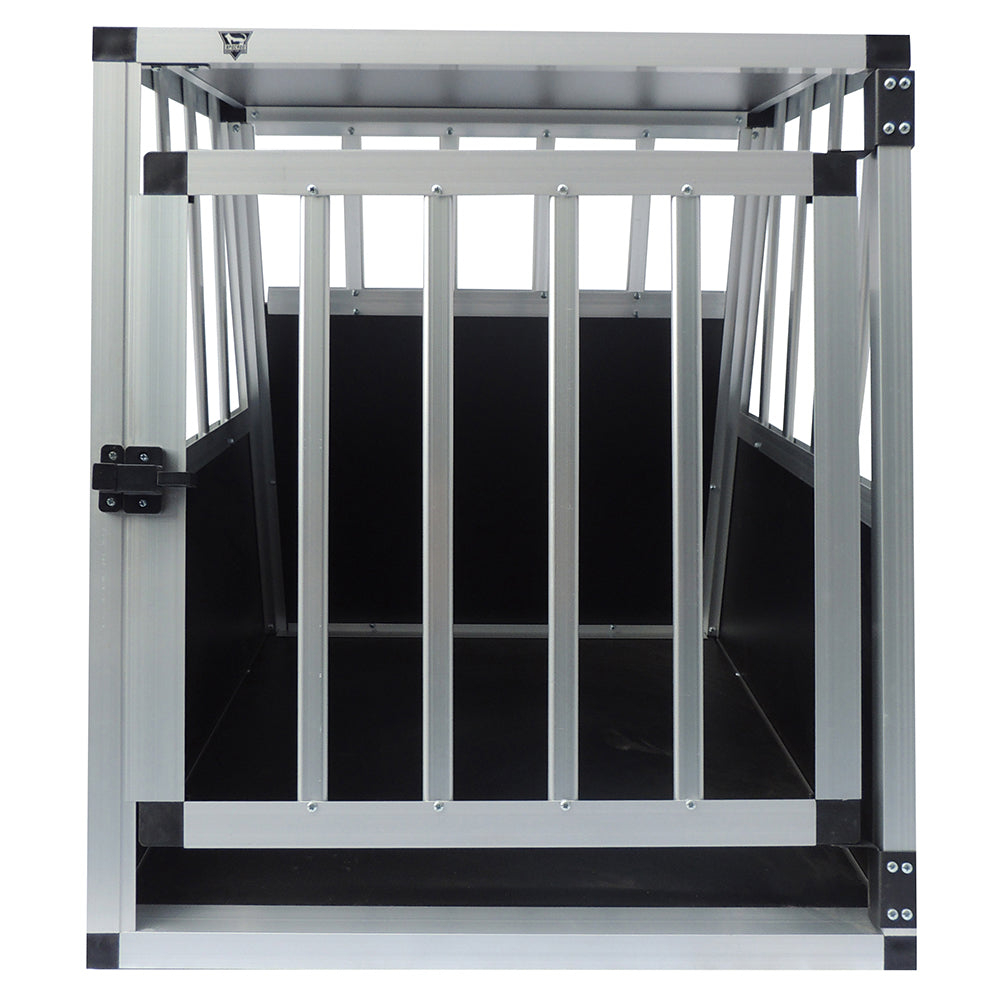 SPOCADO "Villa" Hunde Transportbox 69 x 60 x 54 cm schwarz/grau