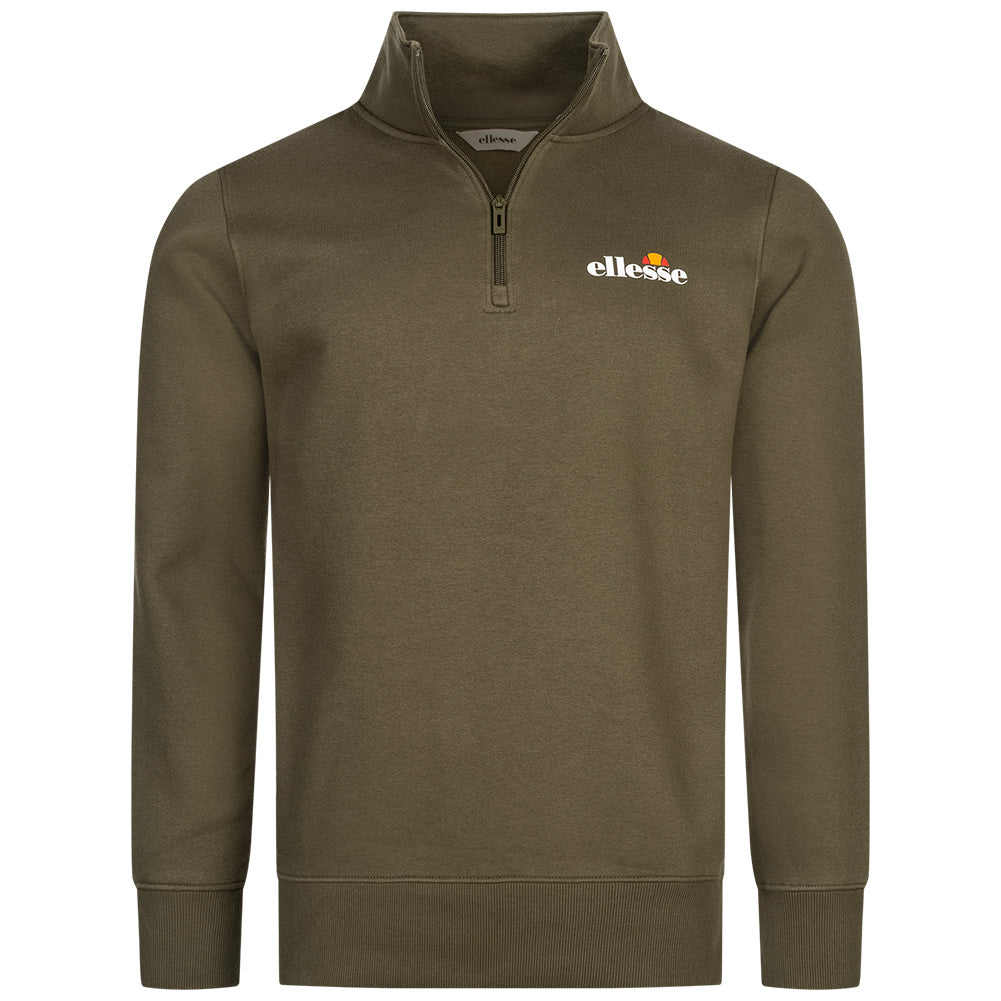 ellesse Benevento Herren 1/4-Zip Sweatshirt SOP23856-Khaki