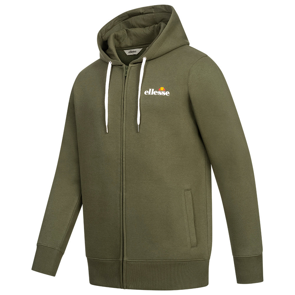 ellesse Klemerio Full Zip Herren Kapuzen Sweatjacke SOP23857-Khaki