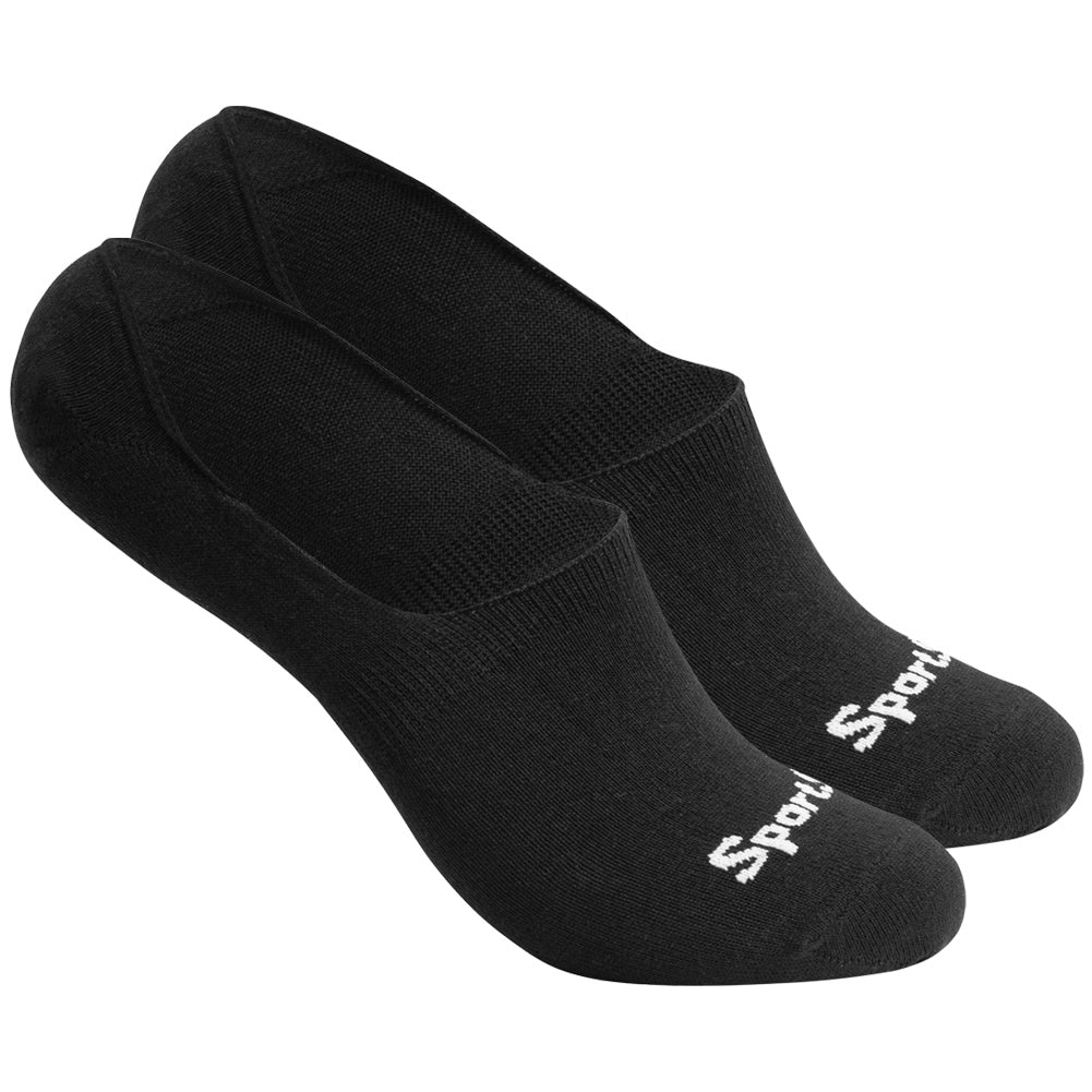 SportSpar.de "Sparlinge" Fantasmini Calzini corti sneaker 3 paia nero