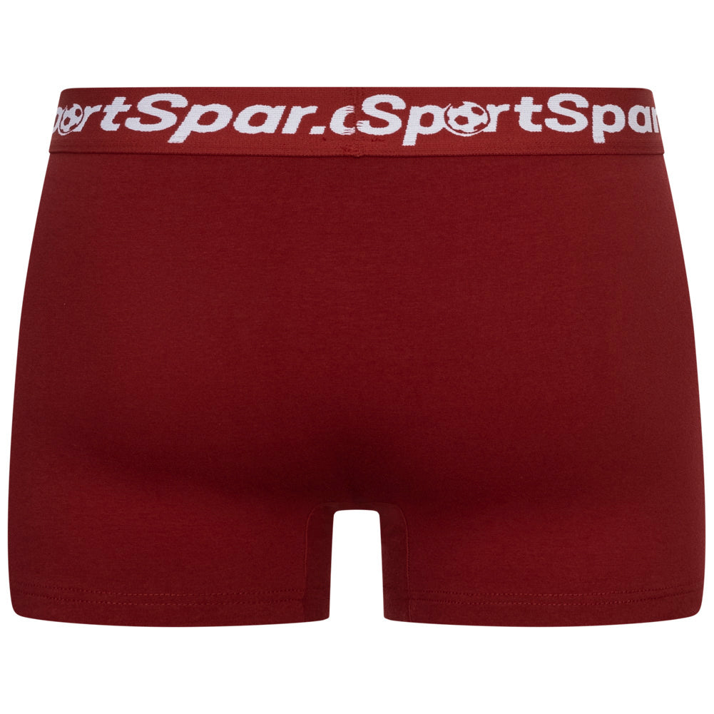 Sportspar.de Herren "Double Sparbuchse" Boxershorts 2er-Pack weinrot