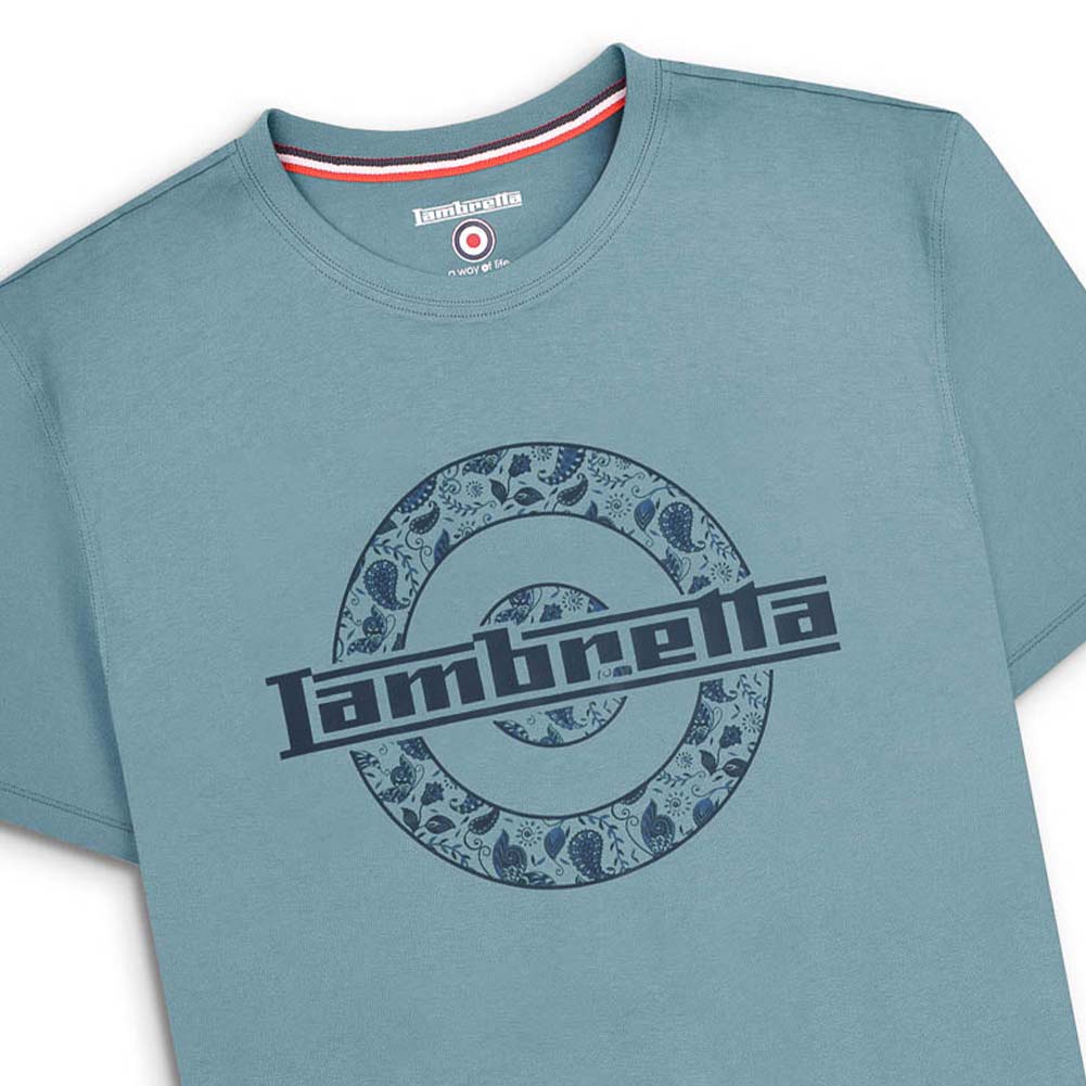 Lambretta Paisley Target Tee Herren T-Shirt SS1011-SMK