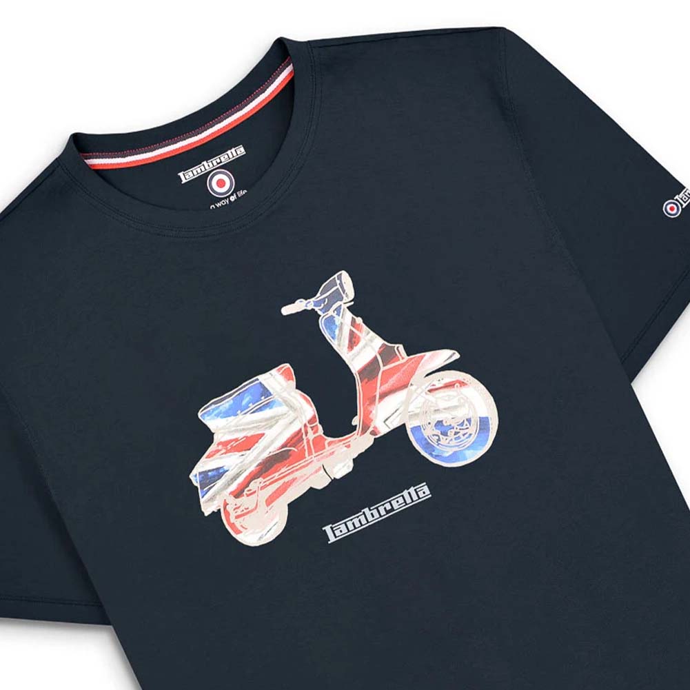 Lambretta Scooter Flag Tee Herren T-Shirt SS1208-NVY
