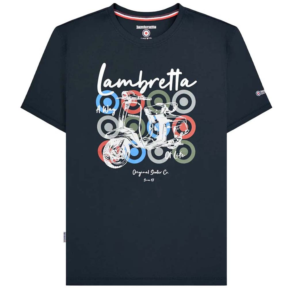 Lambretta Scooter Brand Tee Herren T-Shirt SS1503-NAVY