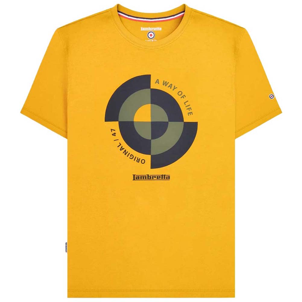 Lambretta Target Quadrant Tee Herren T-Shirt SS1509-GOLD