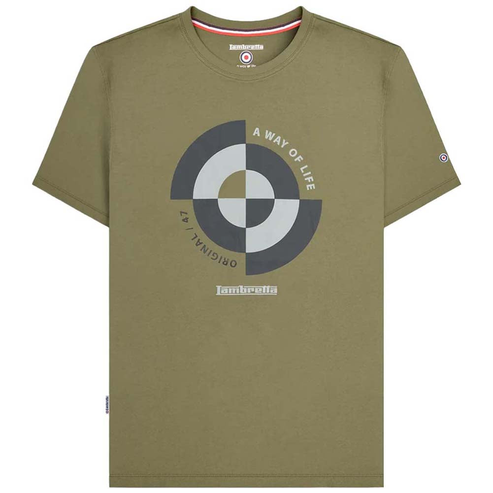 Lambretta Target Quadrant Tee Herren T-Shirt SS1509-KHAKI