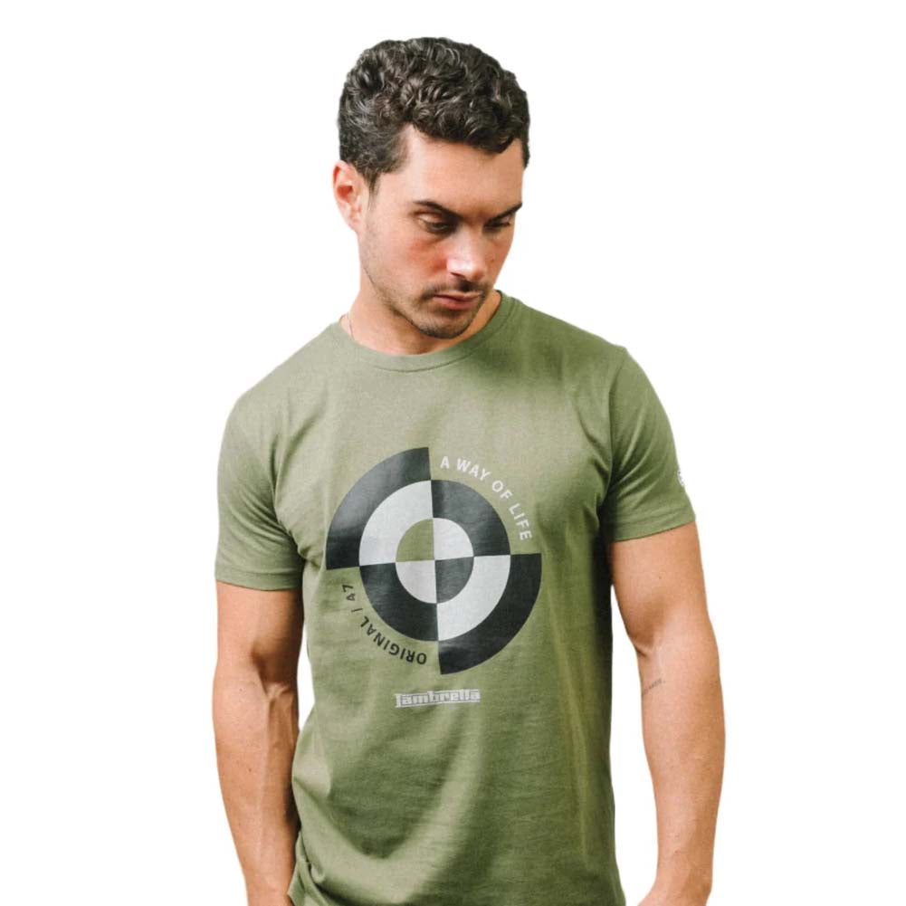 Lambretta Target Quadrant Tee Herren T-Shirt SS1509-KHAKI