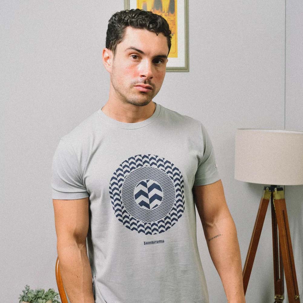 Lambretta Chevron Target Tee Herren T-Shirt SS1512-GREY