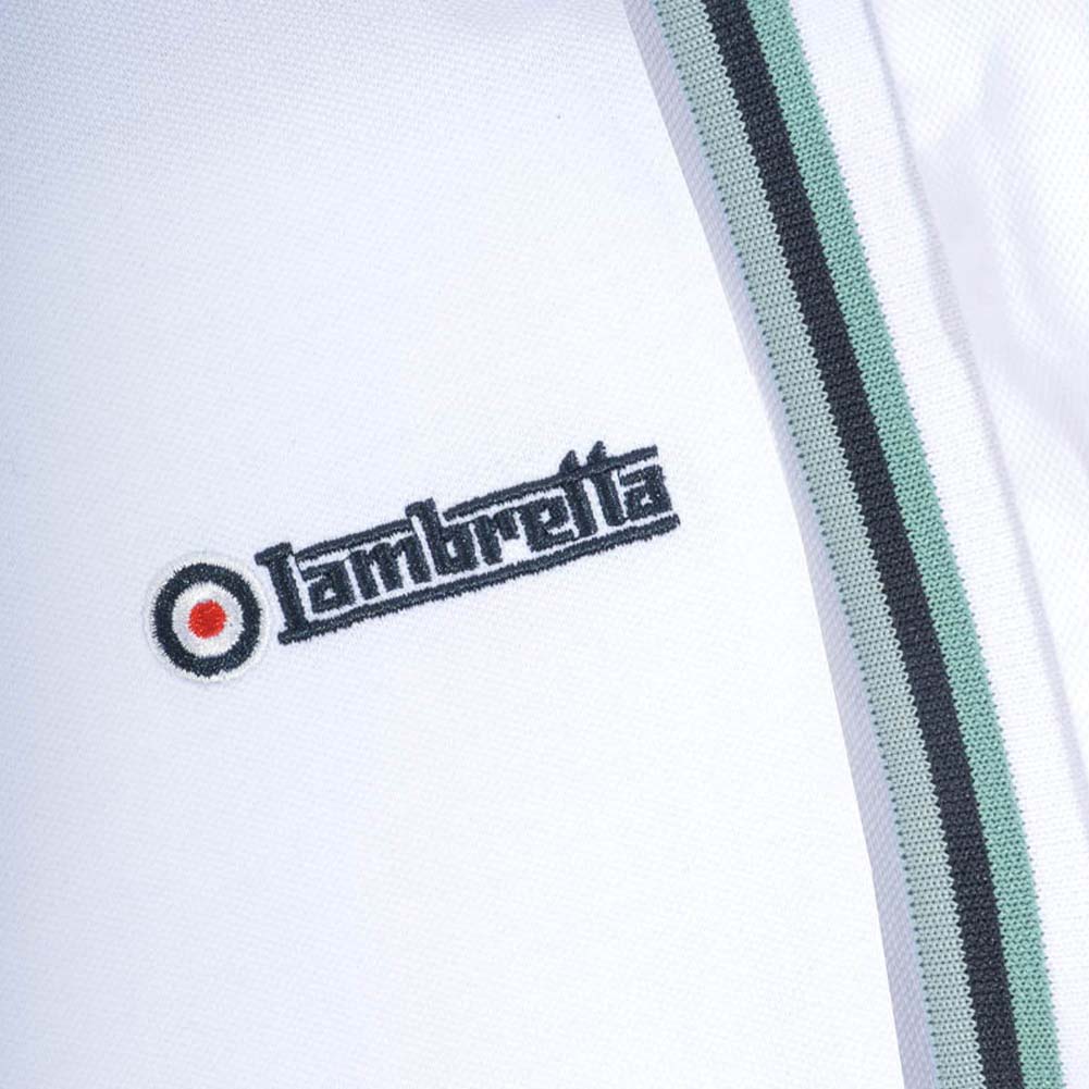 Lambretta Triple Tipped Herren Polo-Shirt SS1650-WHT-C-N-S