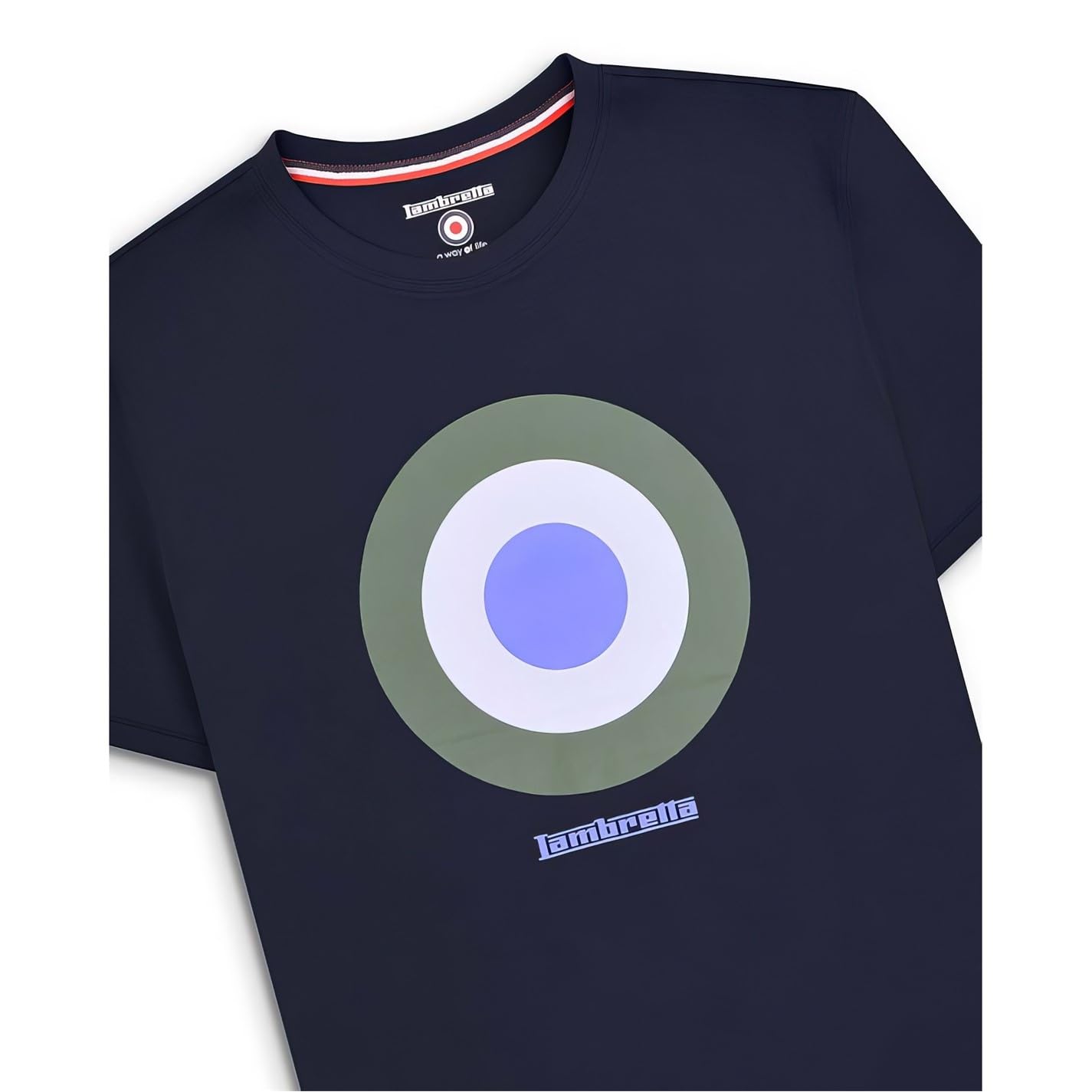 Lambretta Target Tee Herren T-Shirt SS3846-NAVY-BLUE-DOT