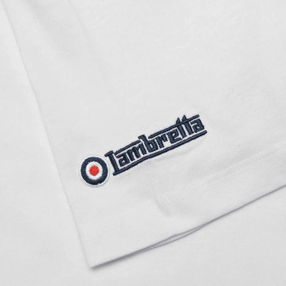 Lambretta Target Tee Herren T-Shirt SS3846-WHITE