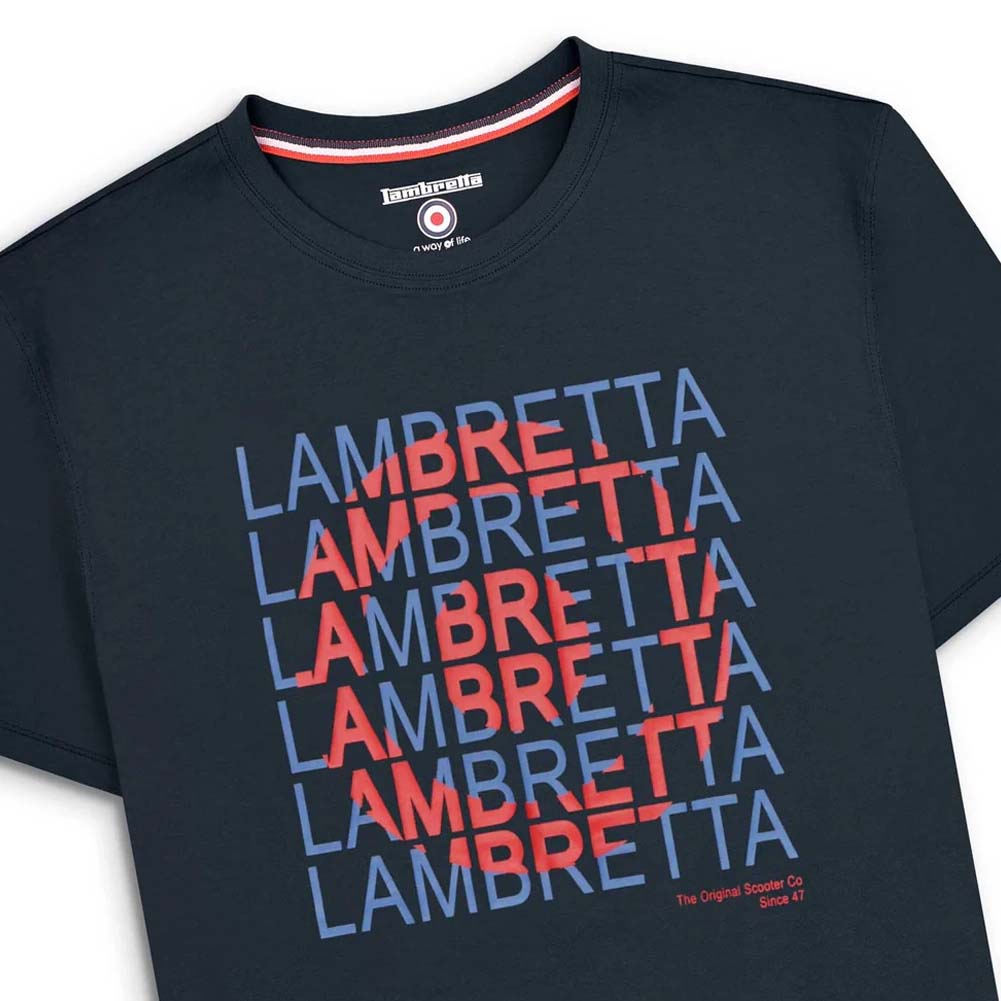 Lambretta Heritage Target Tee Herren T-Shirt SS4002-NAVY