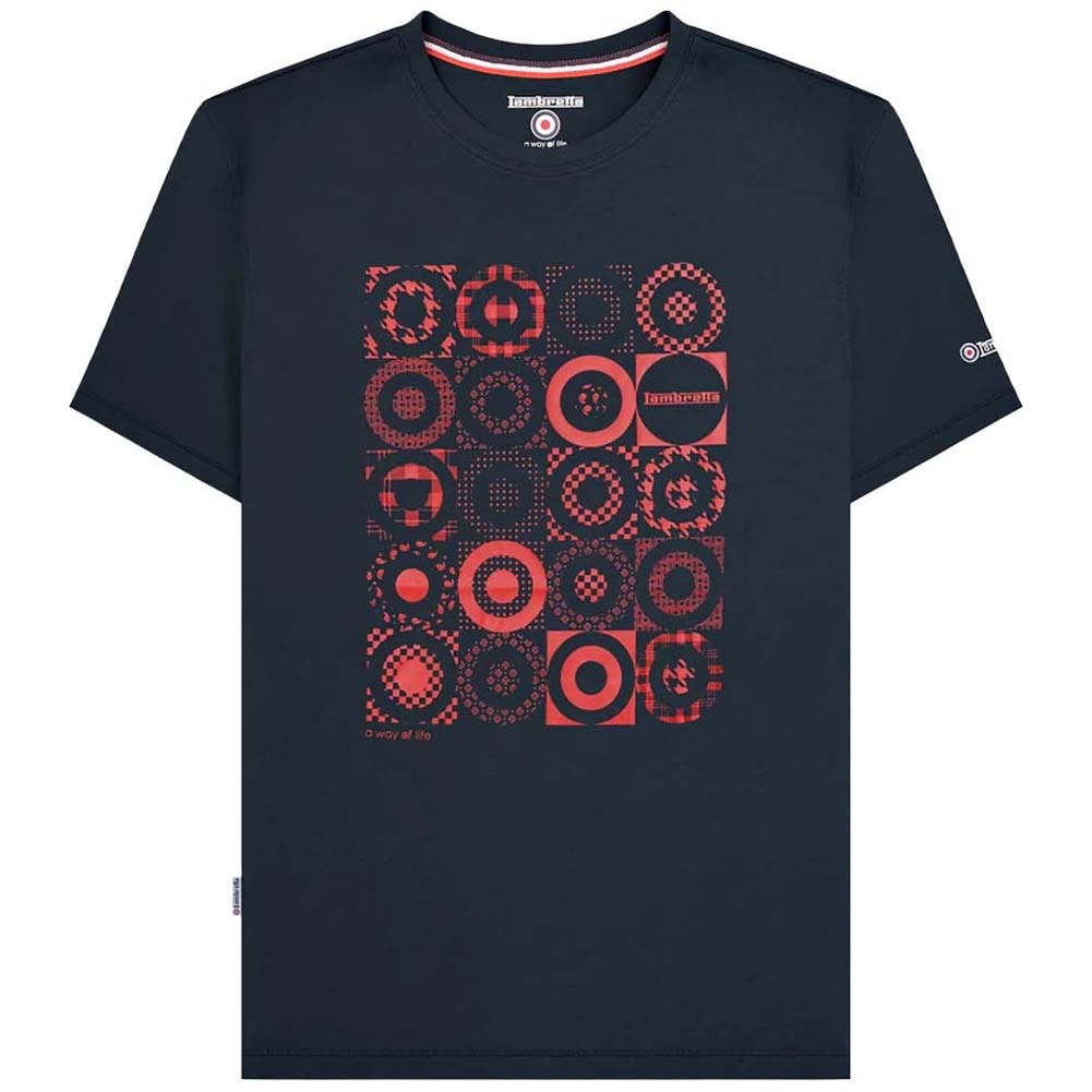Lambretta Target Patern Tee Herren T-Shirt SS4003-NAVY